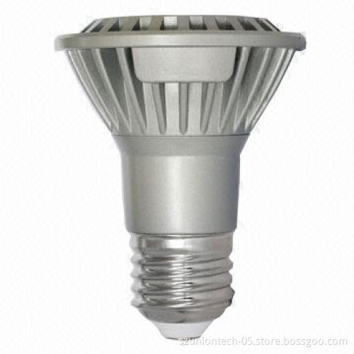 6W LED spotlight bulb, PAR20 type, 14-piece 3020 SMD LED chip, 550lm, 40° beam angle, 110-260V